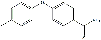 4-(4-methylphenoxy)benzene-1-carbothioamide Struktur