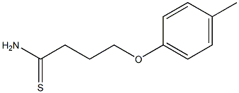 4-(4-methylphenoxy)butanethioamide Struktur