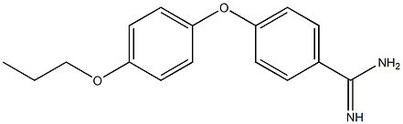 4-(4-propoxyphenoxy)benzene-1-carboximidamide Struktur