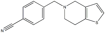 4-(6,7-dihydrothieno[3,2-c]pyridin-5(4H)-ylmethyl)benzonitrile Struktur