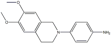 4-(6,7-dimethoxy-1,2,3,4-tetrahydroisoquinolin-2-yl)aniline Struktur