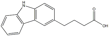 4-(9H-carbazol-3-yl)butanoic acid Struktur