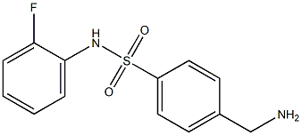 4-(aminomethyl)-N-(2-fluorophenyl)benzenesulfonamide Struktur