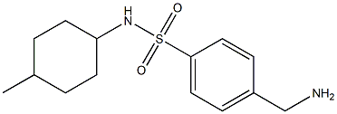 4-(aminomethyl)-N-(4-methylcyclohexyl)benzenesulfonamide Struktur