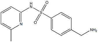 4-(aminomethyl)-N-(6-methylpyridin-2-yl)benzene-1-sulfonamide Struktur