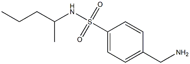 4-(aminomethyl)-N-(pentan-2-yl)benzene-1-sulfonamide Struktur