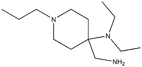 4-(aminomethyl)-N,N-diethyl-1-propylpiperidin-4-amine Struktur