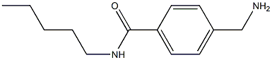 4-(aminomethyl)-N-pentylbenzamide Struktur