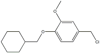 4-(chloromethyl)-1-(cyclohexylmethoxy)-2-methoxybenzene Struktur