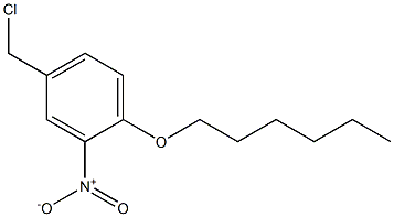 4-(chloromethyl)-1-(hexyloxy)-2-nitrobenzene Struktur