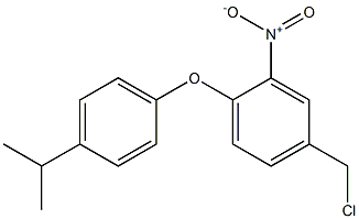 4-(chloromethyl)-2-nitro-1-[4-(propan-2-yl)phenoxy]benzene Struktur