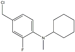 4-(chloromethyl)-N-cyclohexyl-2-fluoro-N-methylaniline Struktur