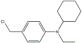 4-(chloromethyl)-N-cyclohexyl-N-ethylaniline Struktur