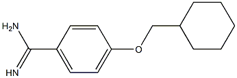 4-(cyclohexylmethoxy)benzenecarboximidamide Struktur