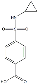 4-(cyclopropylsulfamoyl)benzoic acid Struktur