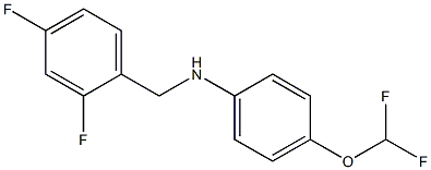 4-(difluoromethoxy)-N-[(2,4-difluorophenyl)methyl]aniline Struktur