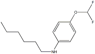 4-(difluoromethoxy)-N-hexylaniline Struktur