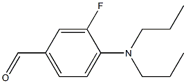 4-(dipropylamino)-3-fluorobenzaldehyde Struktur