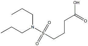 4-(dipropylsulfamoyl)butanoic acid Struktur