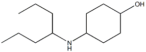 4-(heptan-4-ylamino)cyclohexan-1-ol Struktur