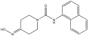 4-(hydroxyimino)-N-1-naphthylpiperidine-1-carboxamide Struktur