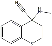 4-(methylamino)-3,4-dihydro-2H-1-benzothiopyran-4-carbonitrile Struktur