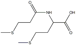 4-(methylsulfanyl)-2-[3-(methylsulfanyl)propanamido]butanoic acid Struktur