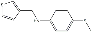 4-(methylsulfanyl)-N-(thiophen-3-ylmethyl)aniline Struktur