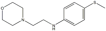 4-(methylsulfanyl)-N-[2-(morpholin-4-yl)ethyl]aniline Struktur