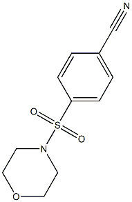 4-(morpholine-4-sulfonyl)benzonitrile Struktur