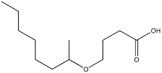 4-(octan-2-yloxy)butanoic acid Struktur