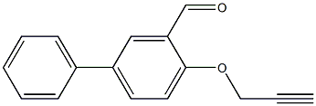 4-(prop-2-ynyloxy)-1,1'-biphenyl-3-carbaldehyde Struktur