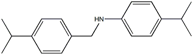 4-(propan-2-yl)-N-{[4-(propan-2-yl)phenyl]methyl}aniline Struktur