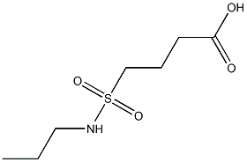 4-(propylsulfamoyl)butanoic acid Struktur