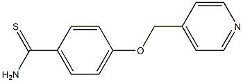 4-(pyridin-4-ylmethoxy)benzenecarbothioamide Struktur