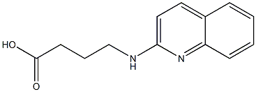 4-(quinolin-2-ylamino)butanoic acid Struktur