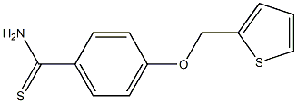 4-(thien-2-ylmethoxy)benzenecarbothioamide Struktur