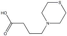 4-(thiomorpholin-4-yl)butanoic acid Struktur