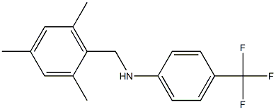 4-(trifluoromethyl)-N-[(2,4,6-trimethylphenyl)methyl]aniline Struktur