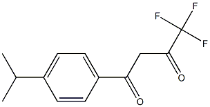 4,4,4-trifluoro-1-[4-(propan-2-yl)phenyl]butane-1,3-dione Struktur