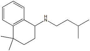 4,4-dimethyl-N-(3-methylbutyl)-1,2,3,4-tetrahydronaphthalen-1-amine Struktur