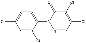 4,5-dichloro-2-(2,4-dichlorophenyl)pyridazin-3(2H)-one Struktur