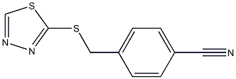 4-[(1,3,4-thiadiazol-2-ylsulfanyl)methyl]benzonitrile Struktur