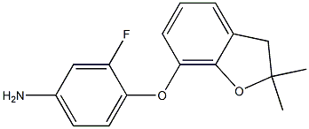 4-[(2,2-dimethyl-2,3-dihydro-1-benzofuran-7-yl)oxy]-3-fluoroaniline Struktur