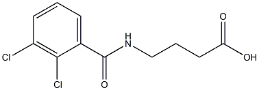 4-[(2,3-dichlorophenyl)formamido]butanoic acid Struktur