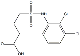 4-[(2,3-dichlorophenyl)sulfamoyl]butanoic acid Struktur