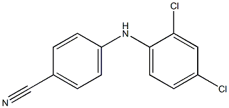 4-[(2,4-dichlorophenyl)amino]benzonitrile Struktur