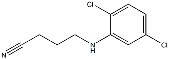 4-[(2,5-dichlorophenyl)amino]butanenitrile Struktur