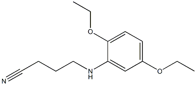 4-[(2,5-diethoxyphenyl)amino]butanenitrile Struktur