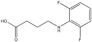 4-[(2,6-difluorophenyl)amino]butanoic acid Struktur